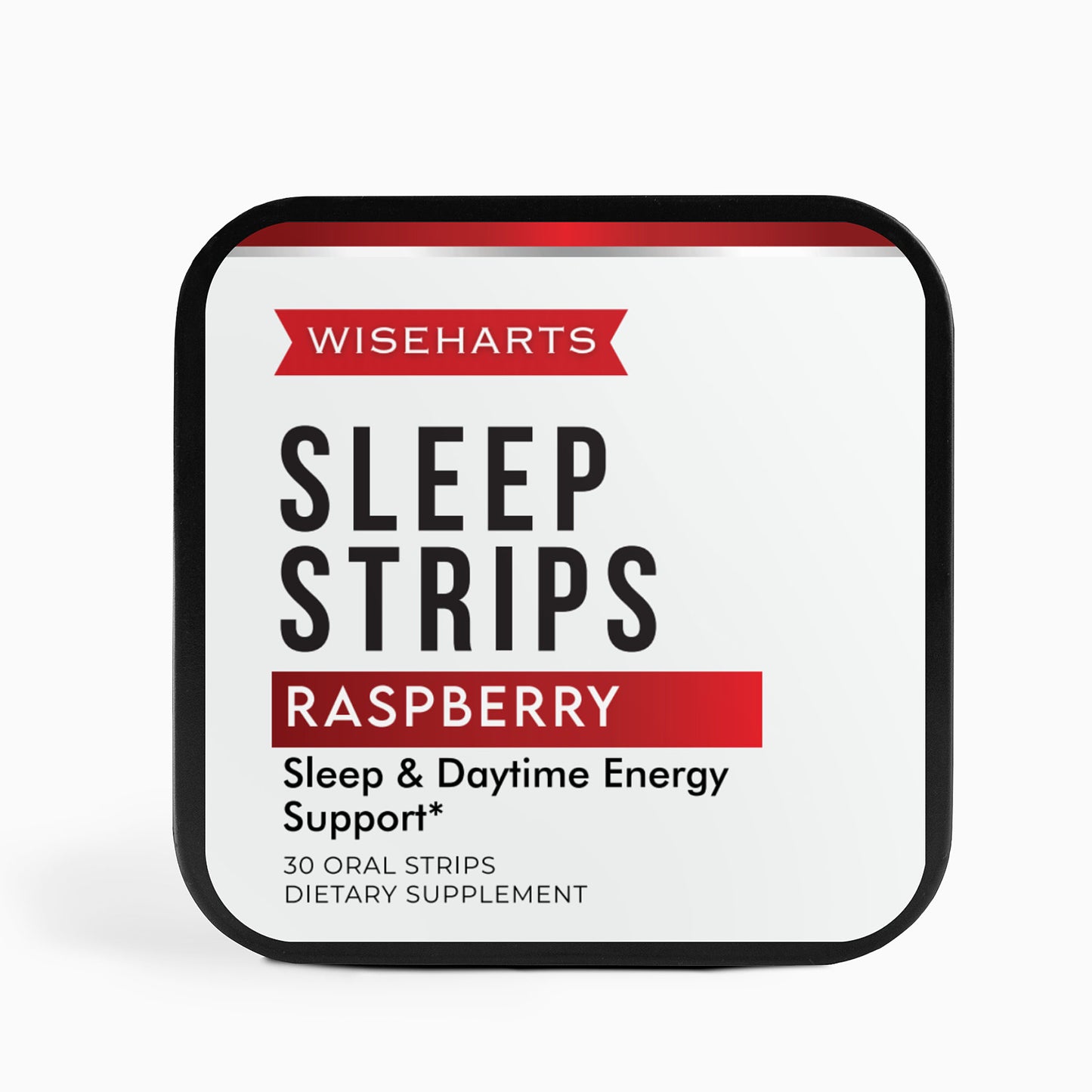 A package of Wiseharts Sleep Strips for sleep and daytime energy support 