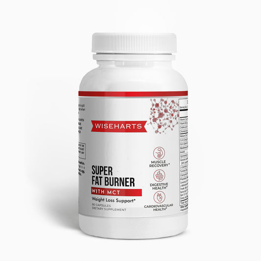 Wiseharts Super Fat Burner with MCT for Weight Loss Support