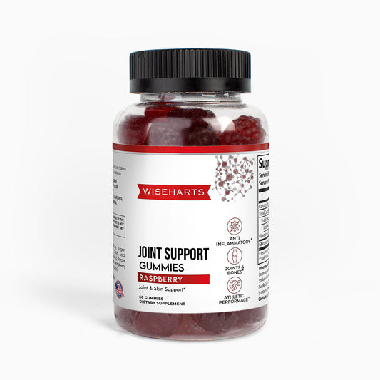 Wiseharts Joint Support Gummies Raspberry Flavored