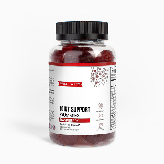 Wiseharts Joint Support Gummies Raspberry Flavored